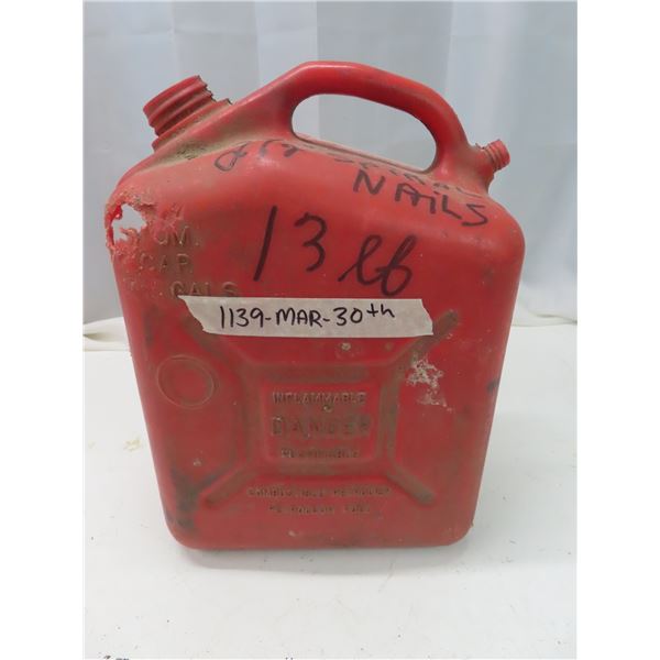 13lb case of 2 1/2" spiral nails