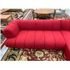 Image 5 : RED LOW SECTIONAL SOFA L 122" W 60" H 29"