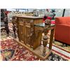 Image 3 : 2 DOOR 2 DRAWER CREDENZA TOP PAINTED TO LOOK LIKE STONE 54 X 16 X 35"