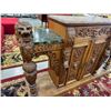 Image 9 : 2 DOOR 2 DRAWER CREDENZA TOP PAINTED TO LOOK LIKE STONE 54 X 16 X 35"
