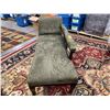 Image 3 : MICROFIBER AND WOOD CHAISE LOUNGE 71 X 25 X 30"