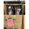 Image 1 : WARDROBE BOX WITH ASSORTED CLOTHING