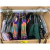 Image 2 : WARDROBE BOX WITH ASSORTED CLOTHING