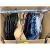 Image 2 : WARDROBE BOX WITH ASSORTED CLOTHING