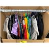 Image 2 : WARDROBE BOX WITH ASSORTED CLOTHING