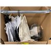 Image 2 : WARDROBE BOX WITH ASSORTED CLOTHING