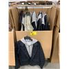 Image 1 : WARDROBE BOX WITH ASSORTED CLOTHING