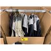 Image 2 : WARDROBE BOX WITH ASSORTED CLOTHING