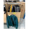 Image 1 : WARDROBE BOX WITH ASSORTED CLOTHING