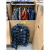 Image 1 : WARDROBE BOX WITH ASSORTED CLOTHING