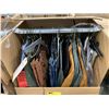 Image 2 : WARDROBE BOX WITH ASSORTED CLOTHING