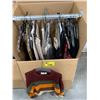 Image 1 : WARDROBE BOX WITH ASSORTED CLOTHING