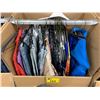 Image 2 : WARDROBE BOX WITH ASSORTED CLOTHING