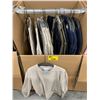 Image 1 : WARDROBE BOX WITH ASSORTED CLOTHING