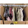 Image 2 : WARDROBE BOX WITH ASSORTED CLOTHING