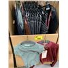 Image 2 : WARDROBE BOX WITH ASSORTED CLOTHING