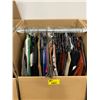Image 1 : WARDROBE BOX WITH ASSORTED CLOTHING
