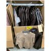 Image 2 : WARDROBE BOX WITH ASSORTED CLOTHING