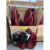 Image 2 : WARDROBE BOX WITH ASSORTED CLOTHING
