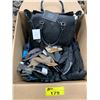 Image 2 : BOX OF ASSORTED GLOVES AND PURSE