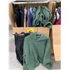 Image 2 : WARDROBE BOX WITH ASSORTED CLOTHING