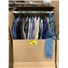 Image 1 : WARDROBE BOX WITH ASSORTED CLOTHING