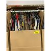 Image 1 : WARDROBE BOX WITH ASSORTED CLOTHING