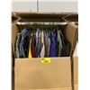 Image 1 : WARDROBE BOX WITH ASSORTED CLOTHING