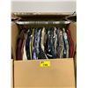 Image 1 : WARDROBE BOX WITH ASSORTED CLOTHING