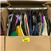 Image 1 : WARDROBE BOX WITH ASSORTED CLOTHING