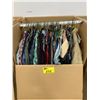 Image 1 : WARDROBE BOX WITH ASSORTED CLOTHING