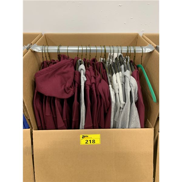 WARDROBE BOX WITH ASSORTED CLOTHING