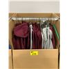 Image 1 : WARDROBE BOX WITH ASSORTED CLOTHING