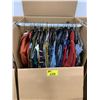 Image 1 : WARDROBE BOX WITH ASSORTED CLOTHING