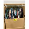 Image 1 : WARDROBE BOX WITH ASSORTED CLOTHING