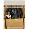 Image 1 : WARDROBE BOX WITH ASSORTED CLOTHING