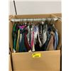 Image 1 : WARDROBE BOX WITH ASSORTED CLOTHING