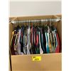 Image 1 : WARDROBE BOX WITH ASSORTED CLOTHING