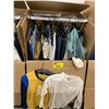 Image 2 : WARDROBE BOX WITH ASSORTED CLOTHING