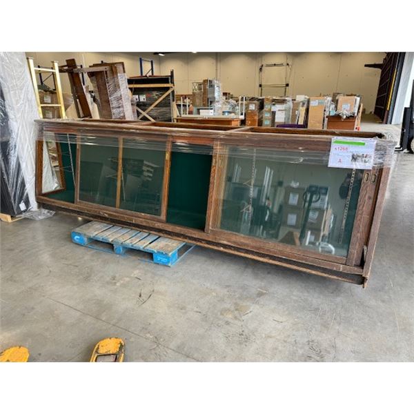 MASSIVE 40 DRAWER GLASS FRONT DISPLAY UNIT 148 X 28 X 42 