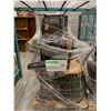 Image 1 : PALLET OF SET DEC ITEMS INCLUDING; ASSORTED CHAIRS AND STOOLS