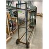 Image 3 : KIDS OUTDOOR PLAY SET AND LARGE METAL ROLLING CART
