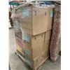 Image 4 : PALLET OF SET DEC ITEMS INCLUDING; TOOLBOXES, SPORTS EQUIPMENT, FRIDGE, TIRES AND MORE