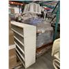 Image 5 : PALLET OF SET DEC ITEMS INCLUDING; FIRE SCREEN, TV, SINK CHAIR, AQUARIUM TANK AND MORE