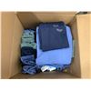 Image 2 : BOX OF SCRUBS AND BOX OF ASSORTED SHOES