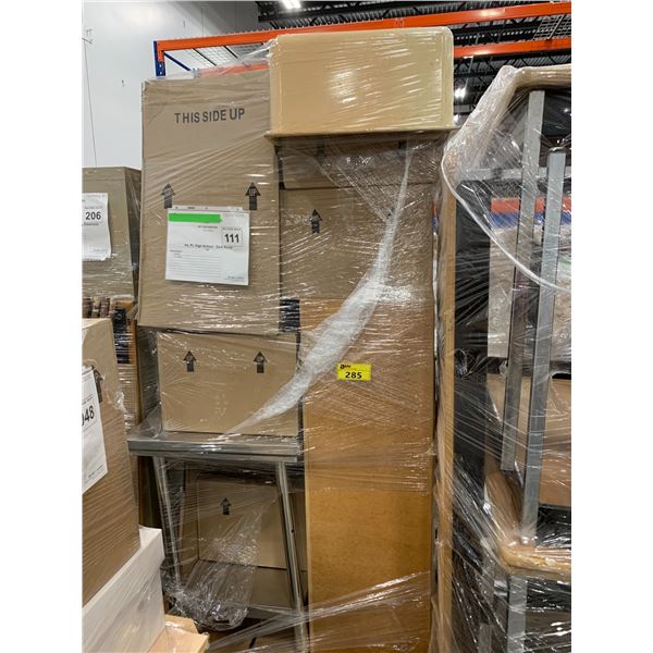 PALLET OF SET DEC ITEMS INCLUDING;  SMALLS AND FURNITURE