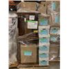 Image 1 : PALLET OF SET DEC ITEMS INCLUDING; SIDE TABLE, LAMPS, JACKETS, WINE BOTTLES AND MORE