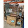 Image 2 : PALLET OF SET DEC ITEMS INCLUDING; DRESSER, DESK, BATHROOM LIGHTING, STOOLS AND MORE