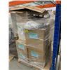 Image 2 : PALLET OF SET DEC ITEMS INCLUDING; WINDOW TREATMENTS, TRIPOD, FRAMED ART AND MORE