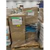Image 1 : PALLET OF SET DEC ITEMS INCLUDING; CHAIRS, BOOKS AND HOSPITAL PILLOWS